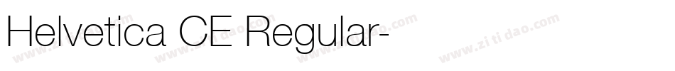 Helvetica CE Regular字体转换